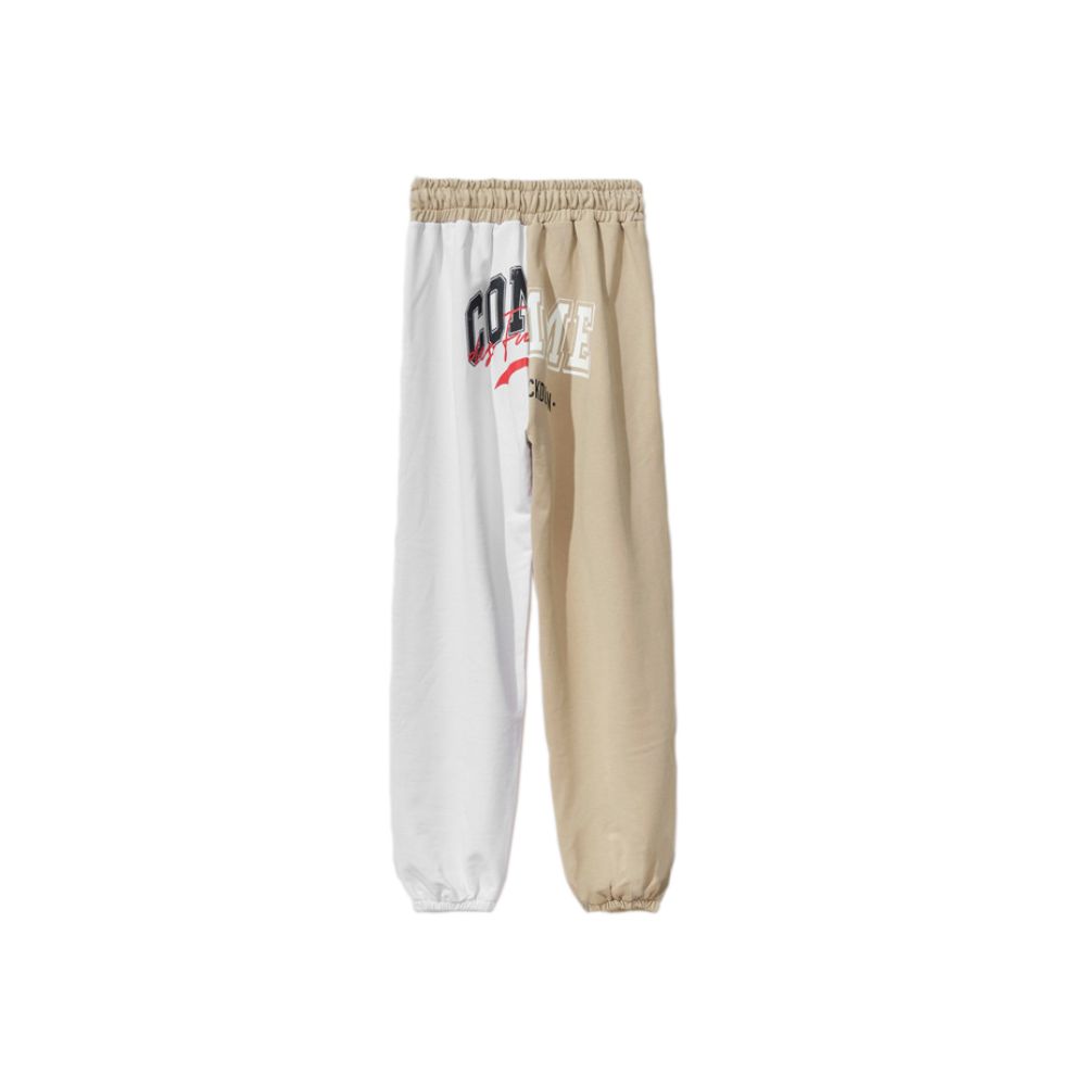 Pantalon de survêtement pour femme en coton beige Comme Des Fuckdown