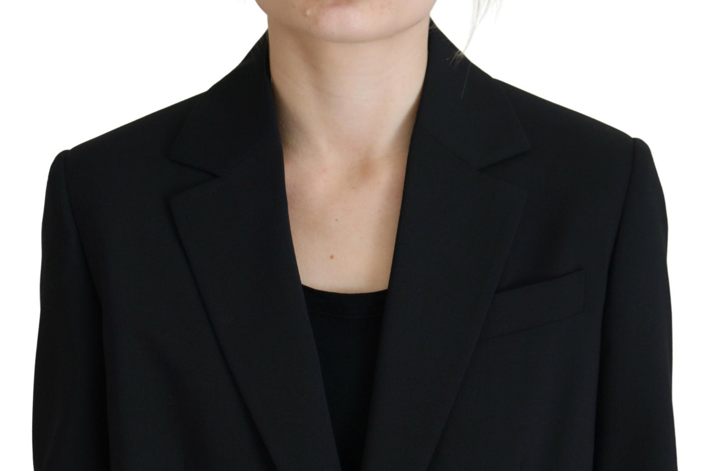 Dsquared² Zwarte bloemenpatroon jas met enkele knoopsluiting