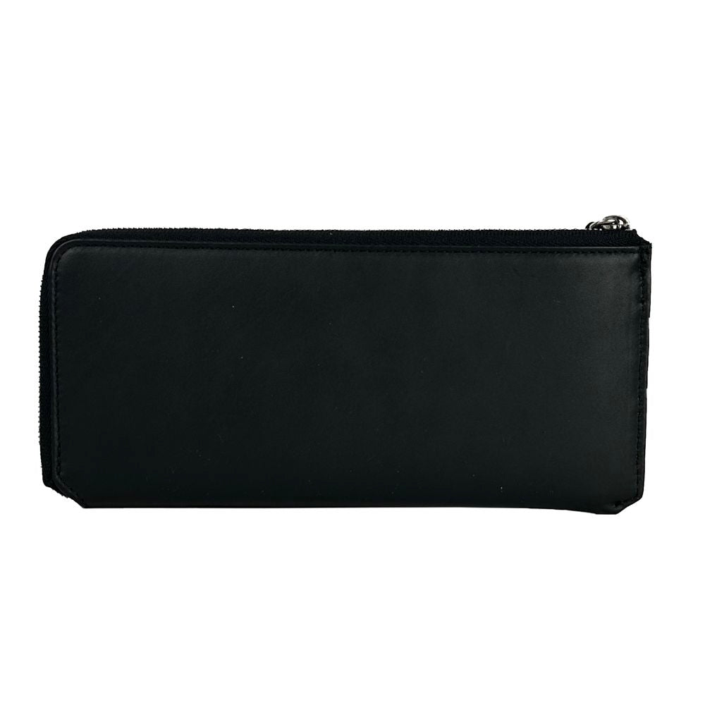 Baldinini Trend Elegante Zwarte Leren Reisorganizer