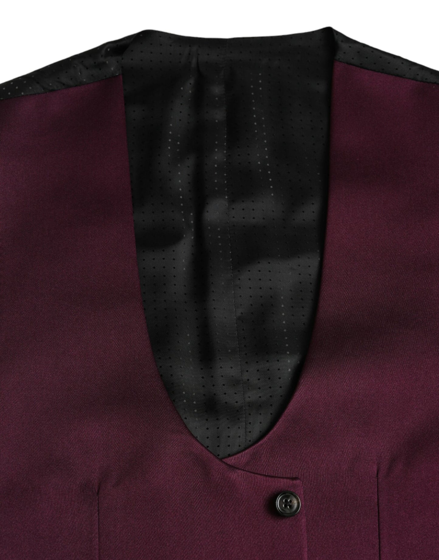 Dolce & Gabbana Rood fluwelen zijden vest, formele vest.