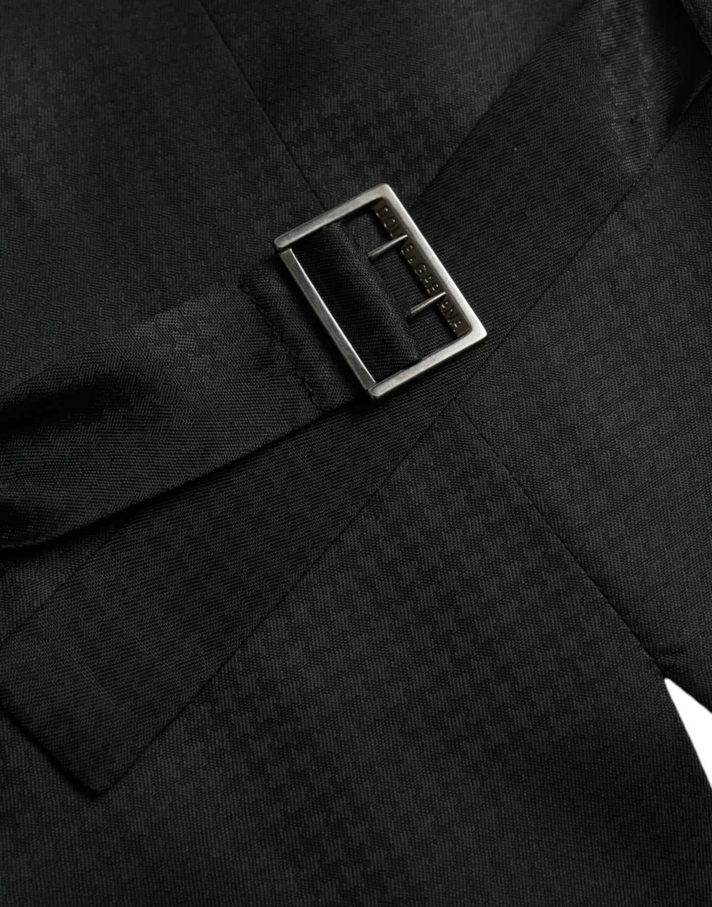 Gilet-robe noir en laine de Dolce & Gabbana, gilet formel.