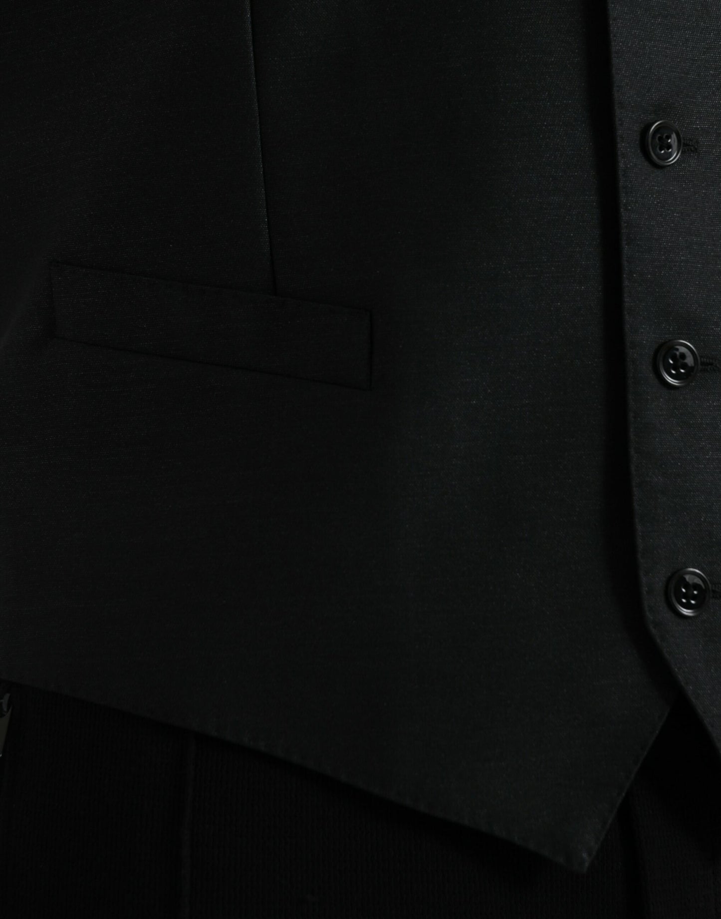 Dolce & Gabbana Zwarte Wollen Vestjurk Formeel Vest