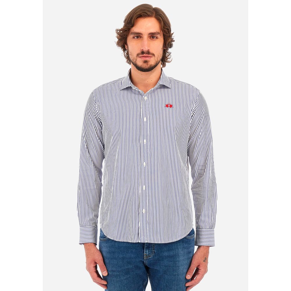 Chemise en coton blanc La Martina