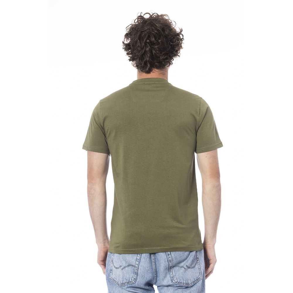 Cavalli Class Groen Katoenen Heren T-Shirt