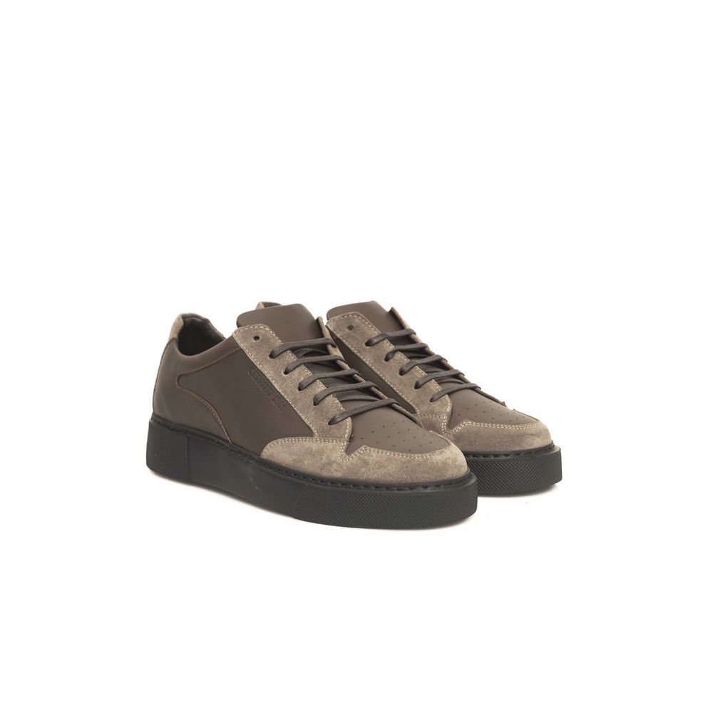 Sneaker homme en cuir beige Cerruti 1881