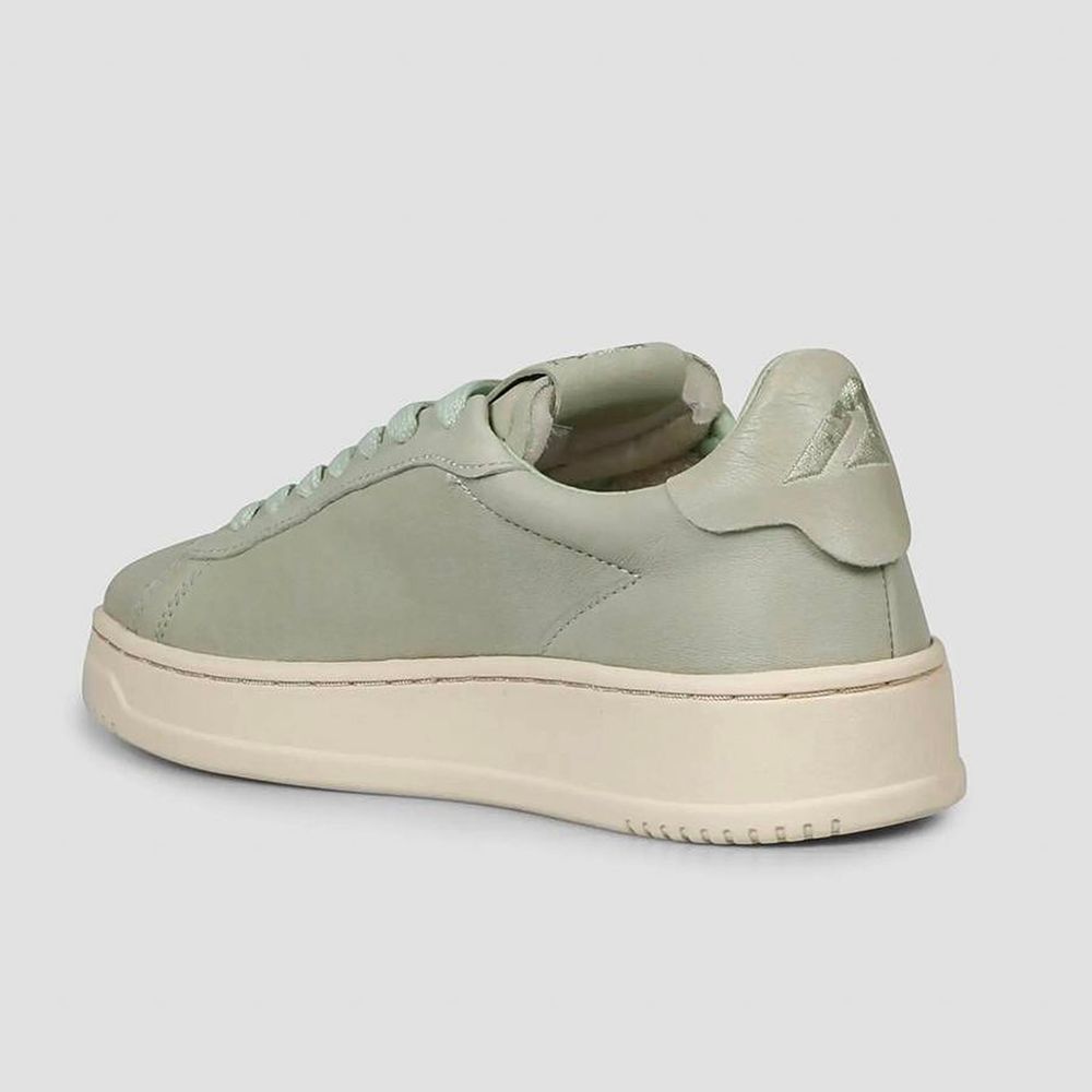 Baskets en cuir Autry vertes
