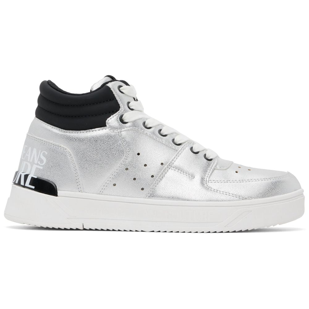 Baskets en polyéthylène gris Versace Jeans