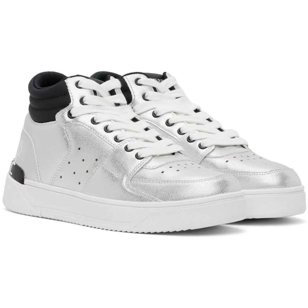 Baskets en polyéthylène gris Versace Jeans