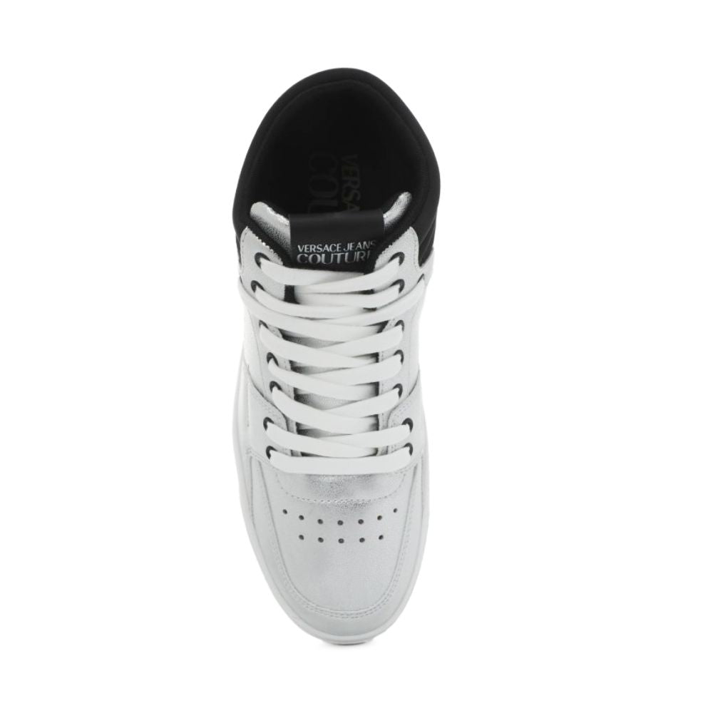 Baskets en polyéthylène gris Versace Jeans