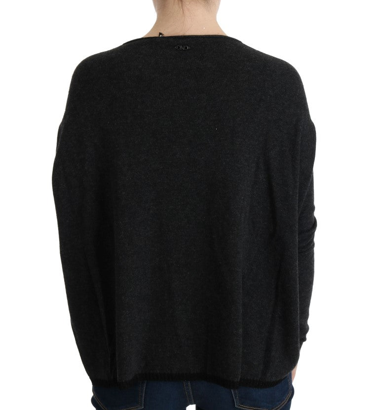 Pull en viscose gris de Costume National