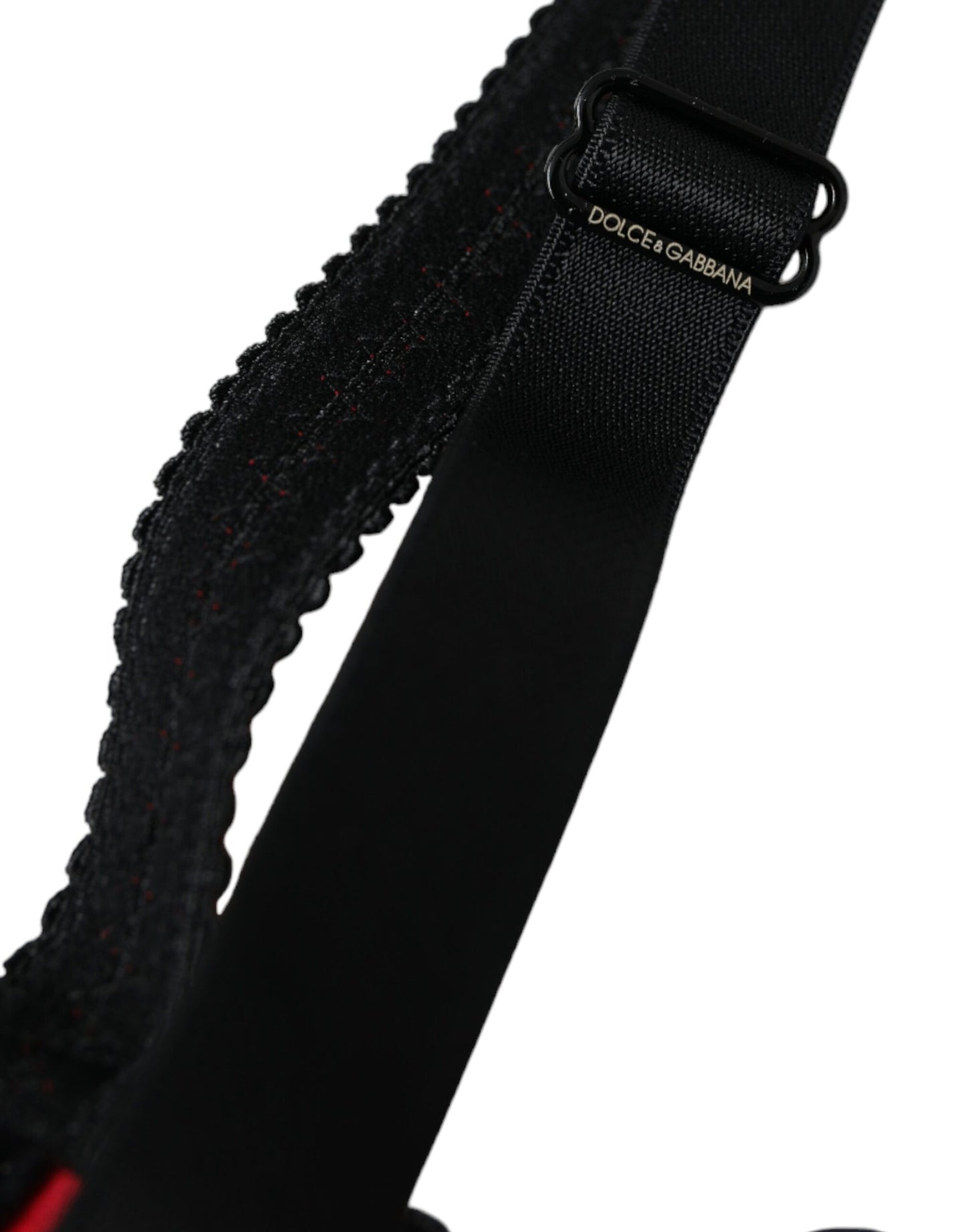 Dolce & Gabbana Balconcino BH van stretchzijde in bordeauxrood