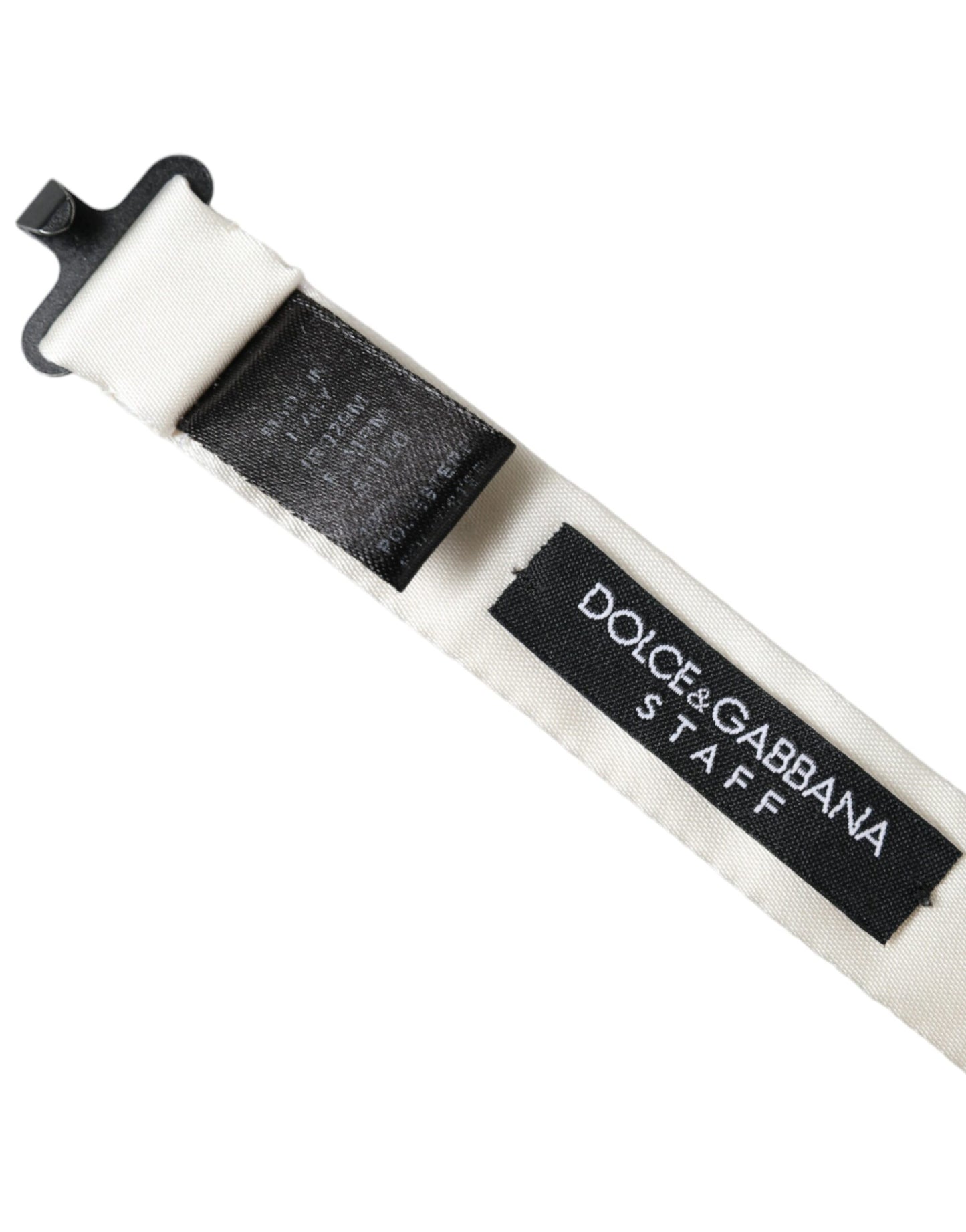 Nœud papillon Dolce & Gabbana en polyester à pois blancs et noirs pour homme