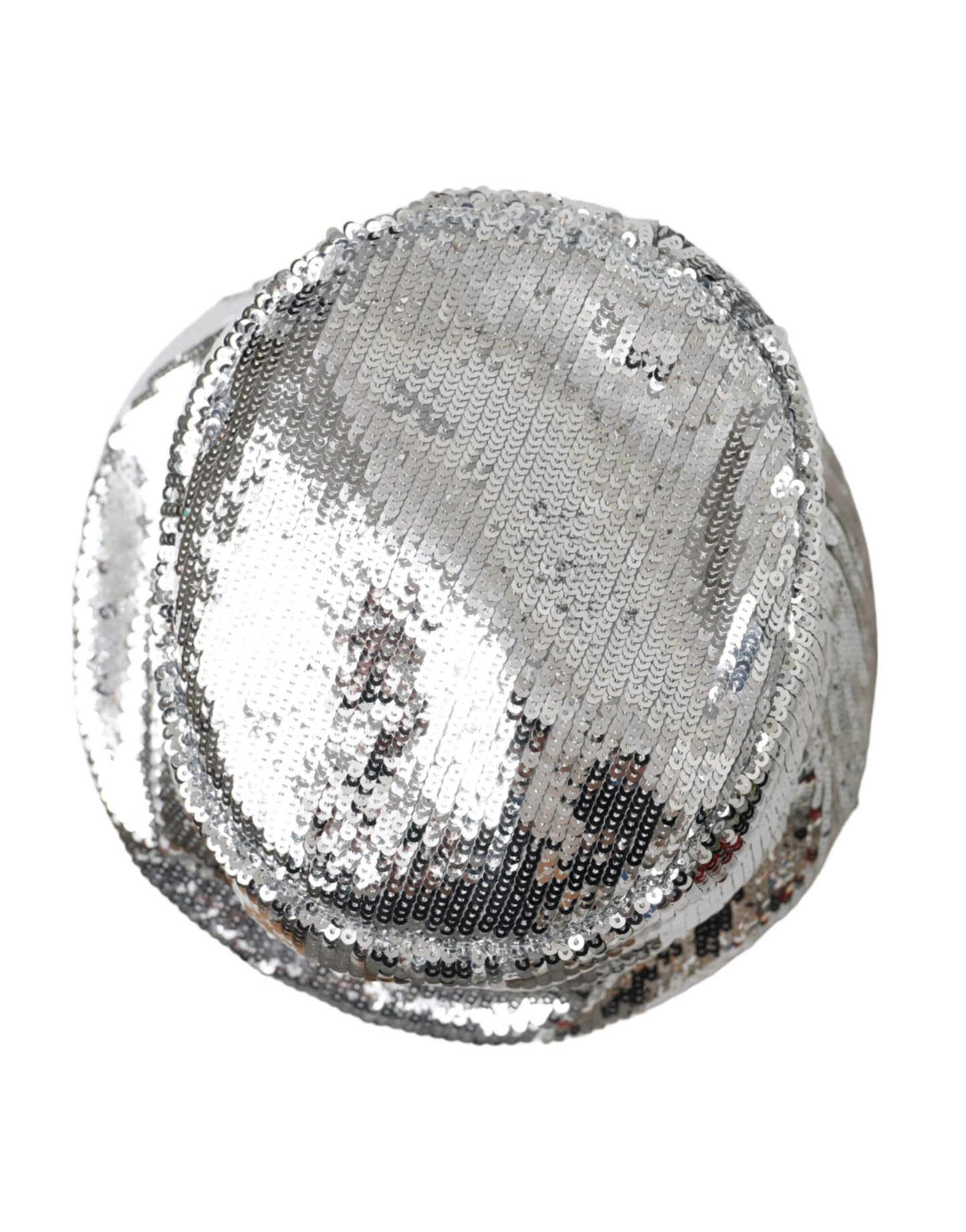 Dolce & Gabbana Zilveren Pailletten Nylon Bucket Hat Heren