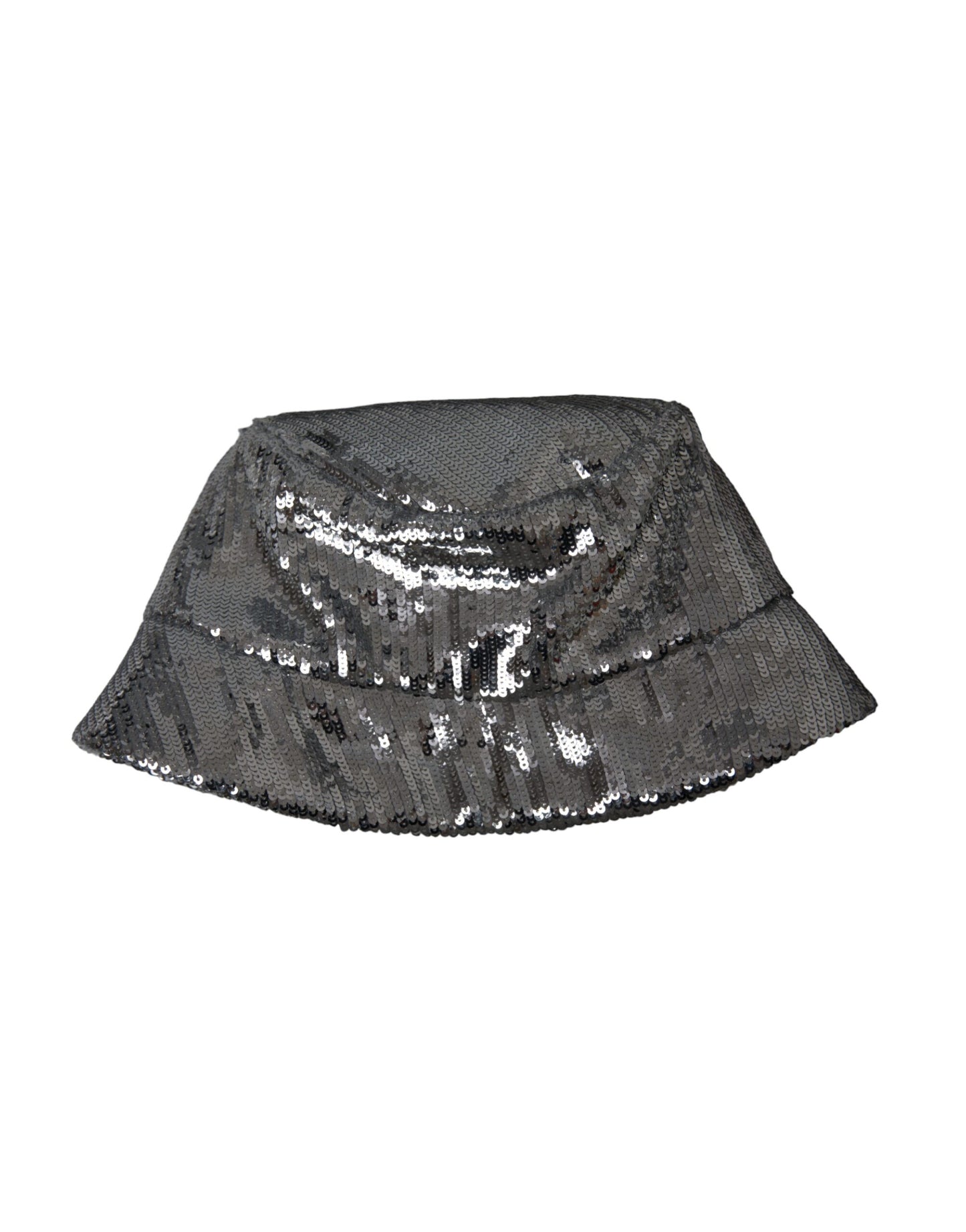 Dolce & Gabbana Zilveren Pailletten Nylon Bucket Hat Heren