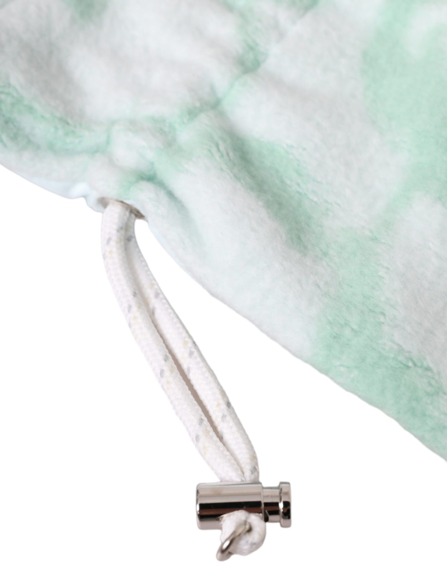 Dolce & Gabbana witte nylon fleece wanten tot aan de pols