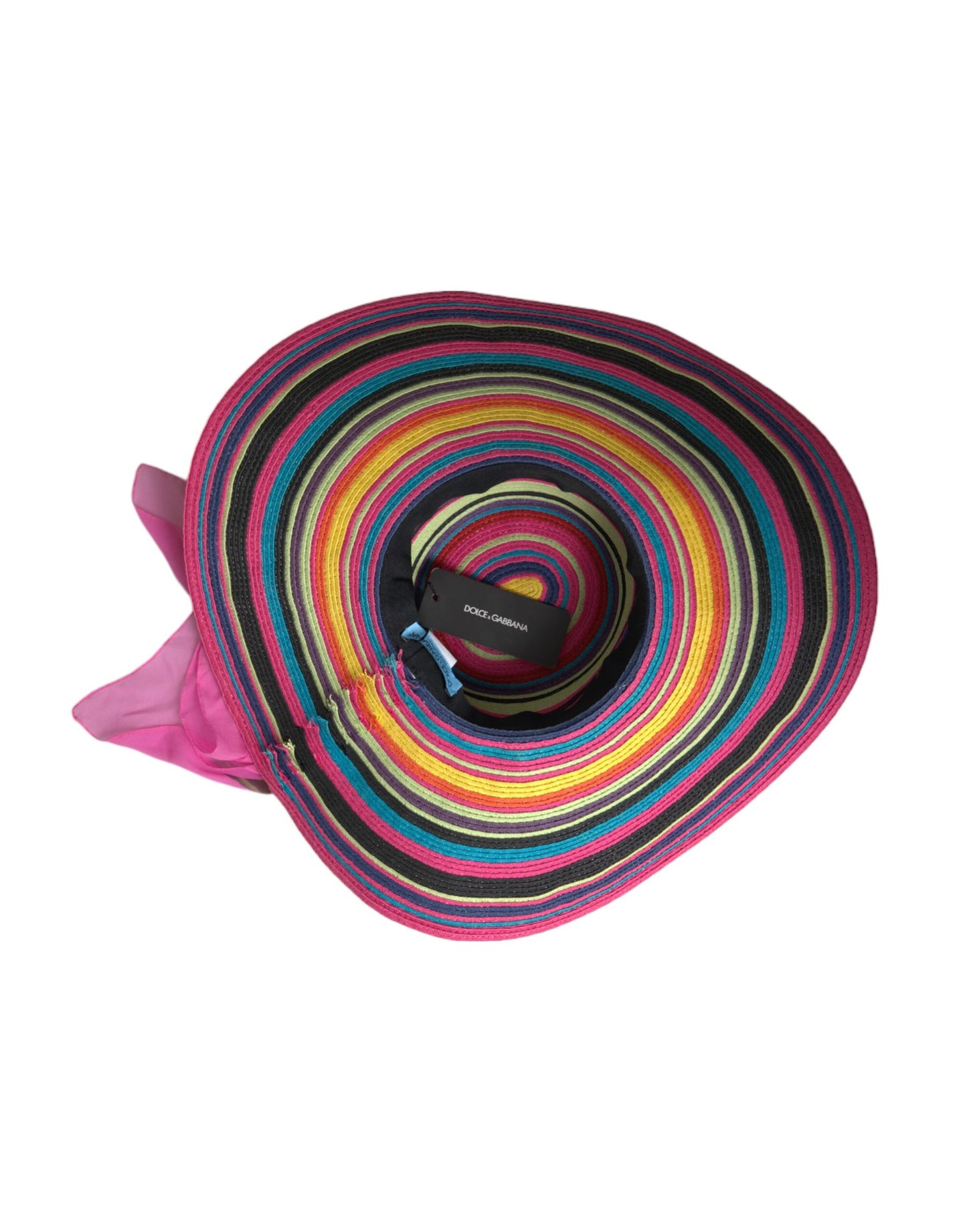 Chapeau souple à large bord fantaisie multicolore Dolce & Gabbana