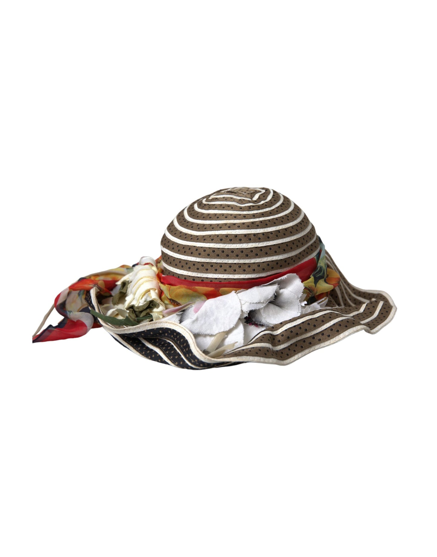 Chapeau souple à large bord fantaisie multicolore Dolce & Gabbana