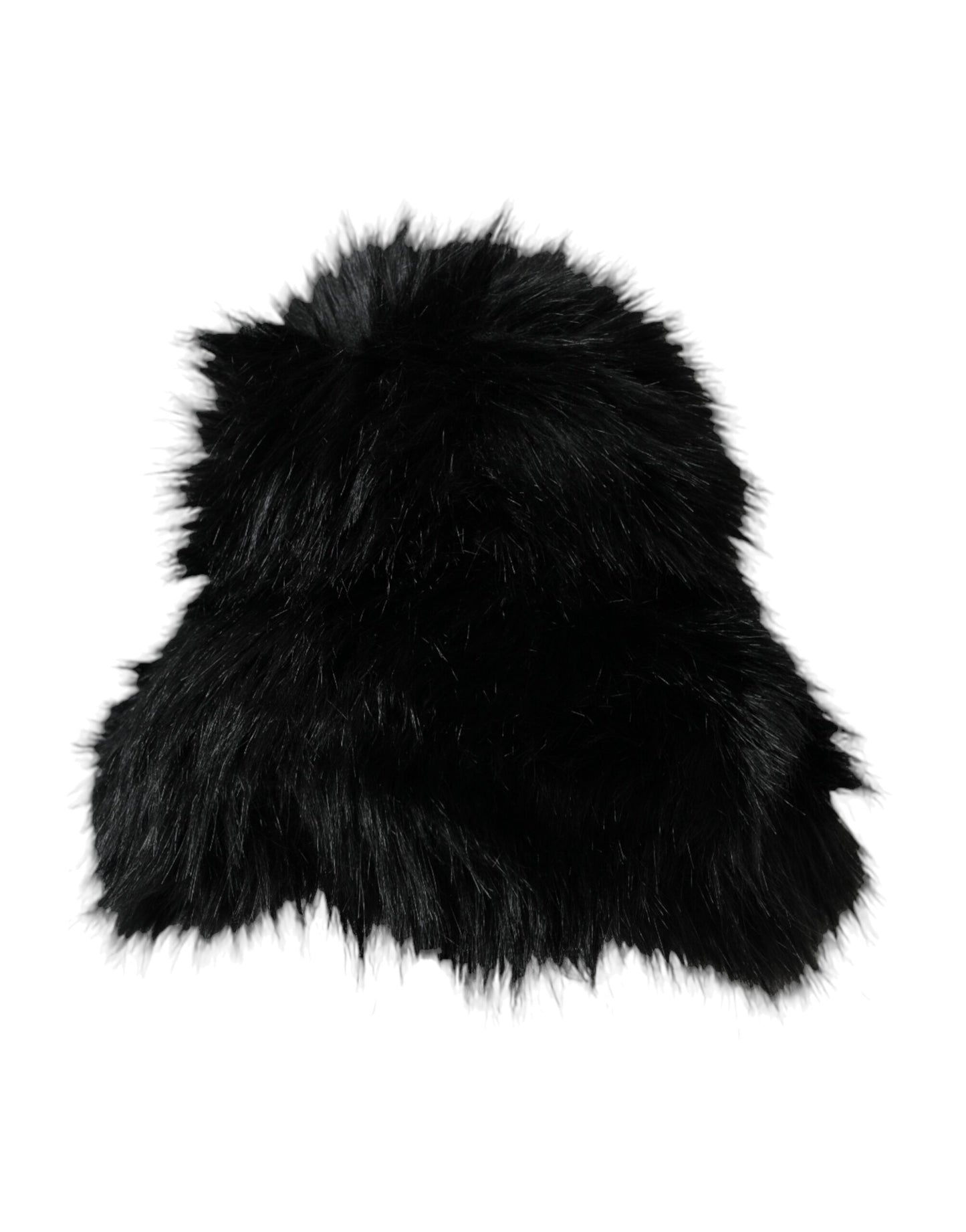 Dolce & Gabbana Zwarte Dames Bucket Hat van Imitatiebont