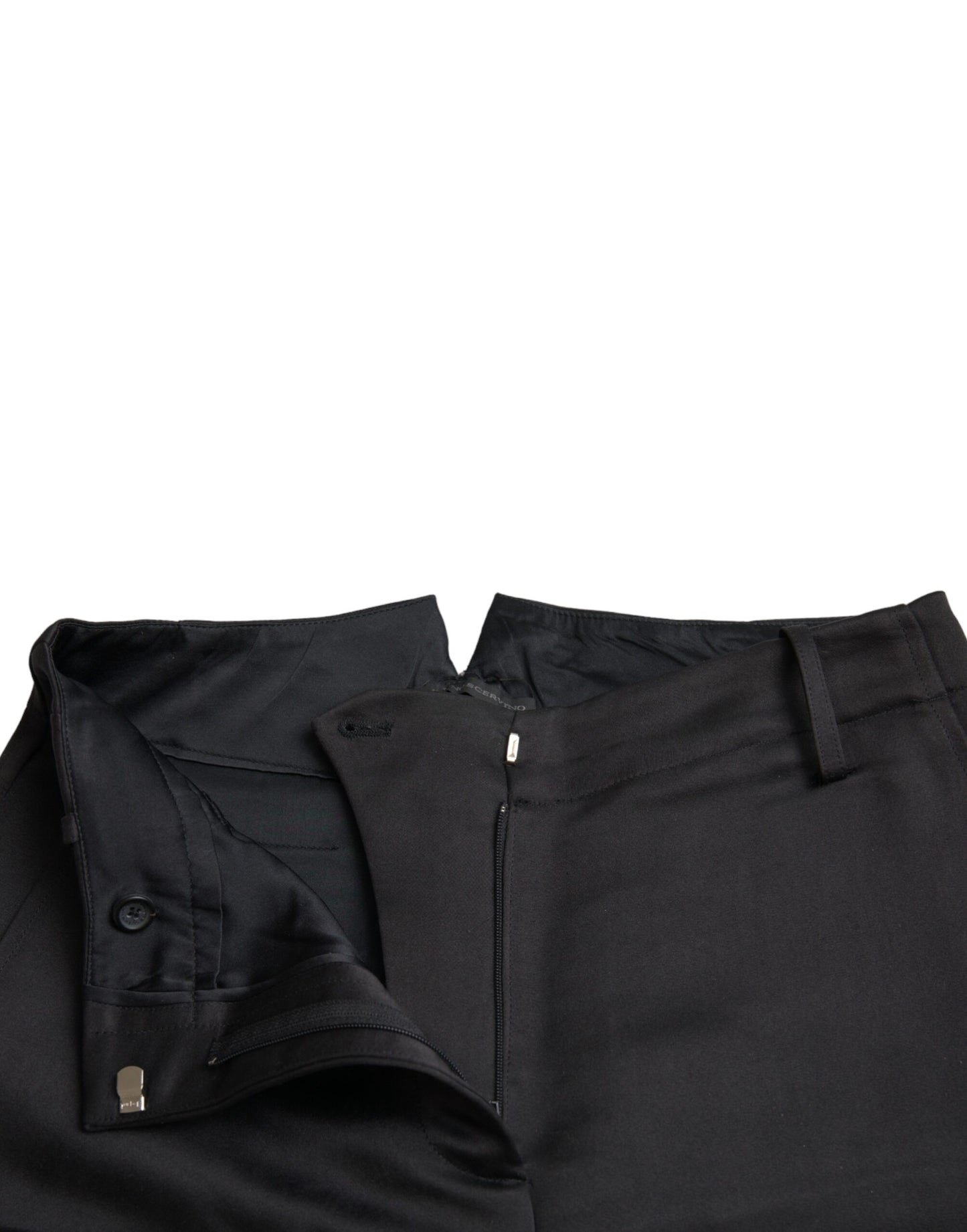 Pantalon capri croisé noir taille haute d'Ermanno Scervino
