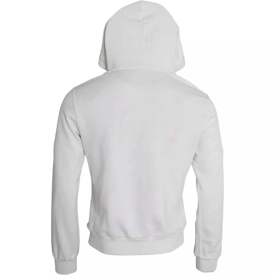 Dolce & Gabbana Witte Caesar Katoenen Trui met Kap