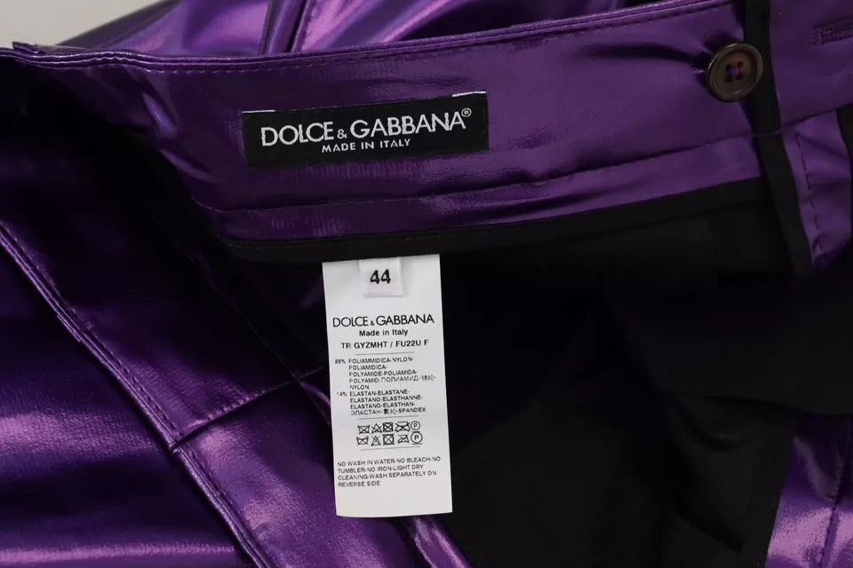 Pantalon décontracté pour homme violet scintillant Dolce & Gabbana