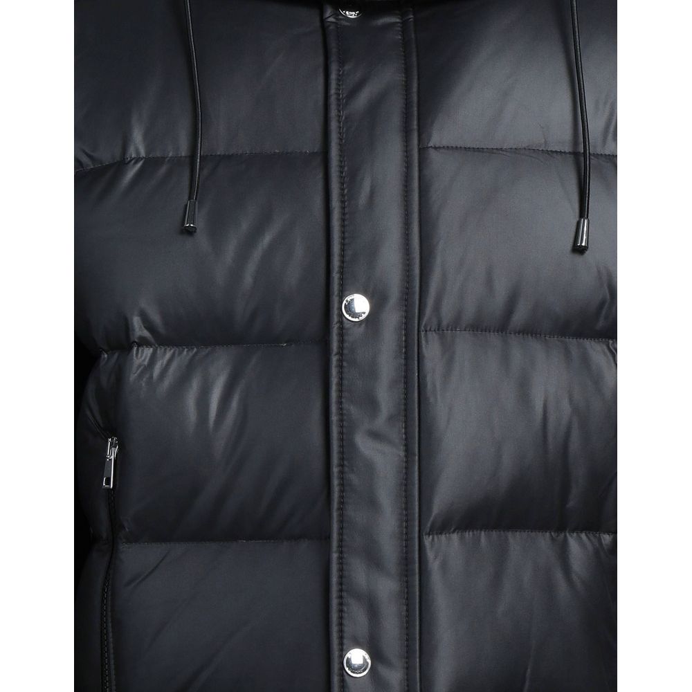 Veste homme Aquascutum en polyester noir avec capuche amovible