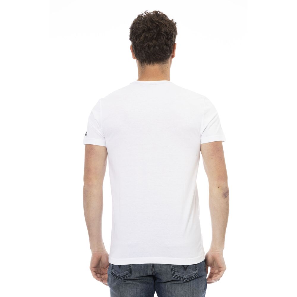 T-shirt homme en coton blanc Trussardi Action