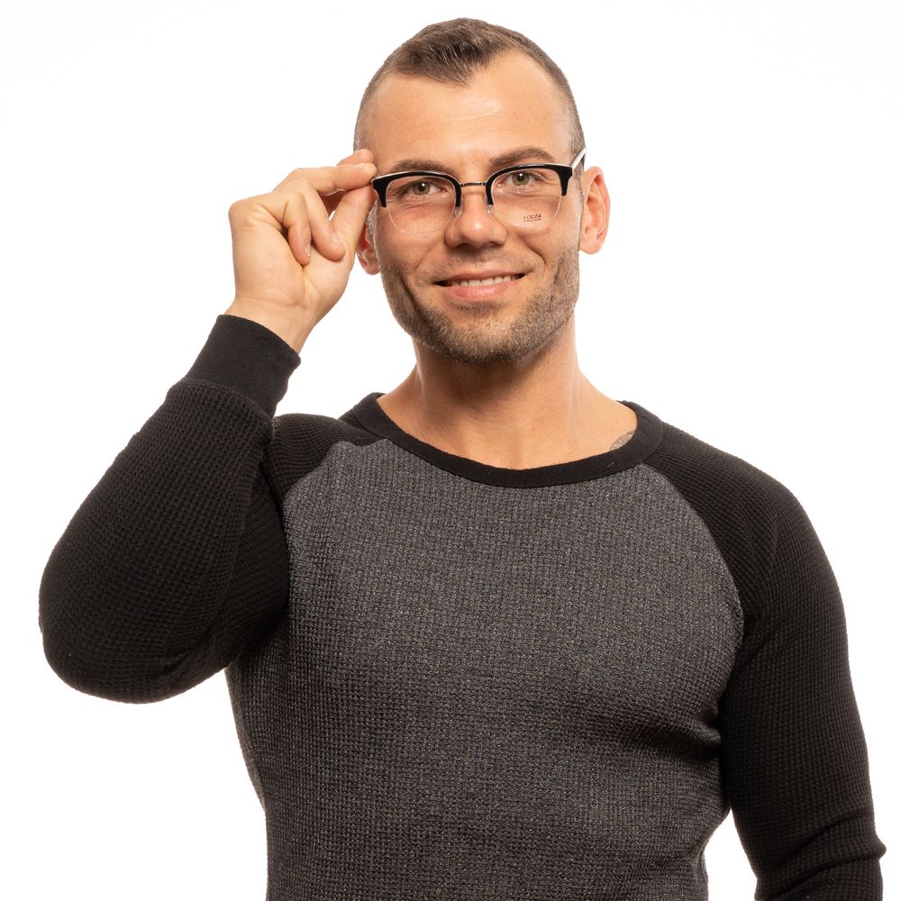 Monture de lunettes unisexe noire Lozza