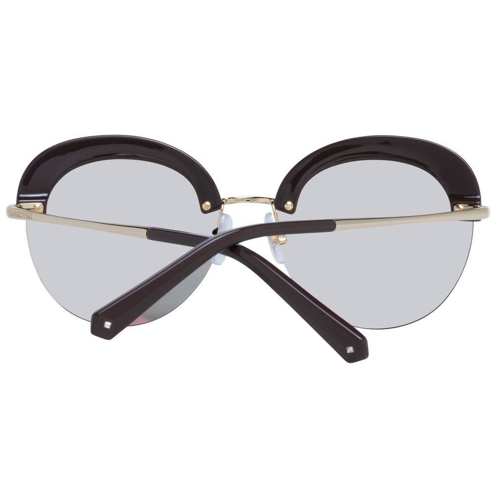 Lunettes de soleil pour femme, dorées, Swarovski