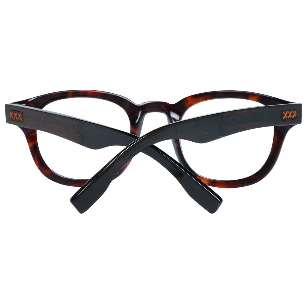 Monture de lunettes pour homme marron Ermenegildo Zegna