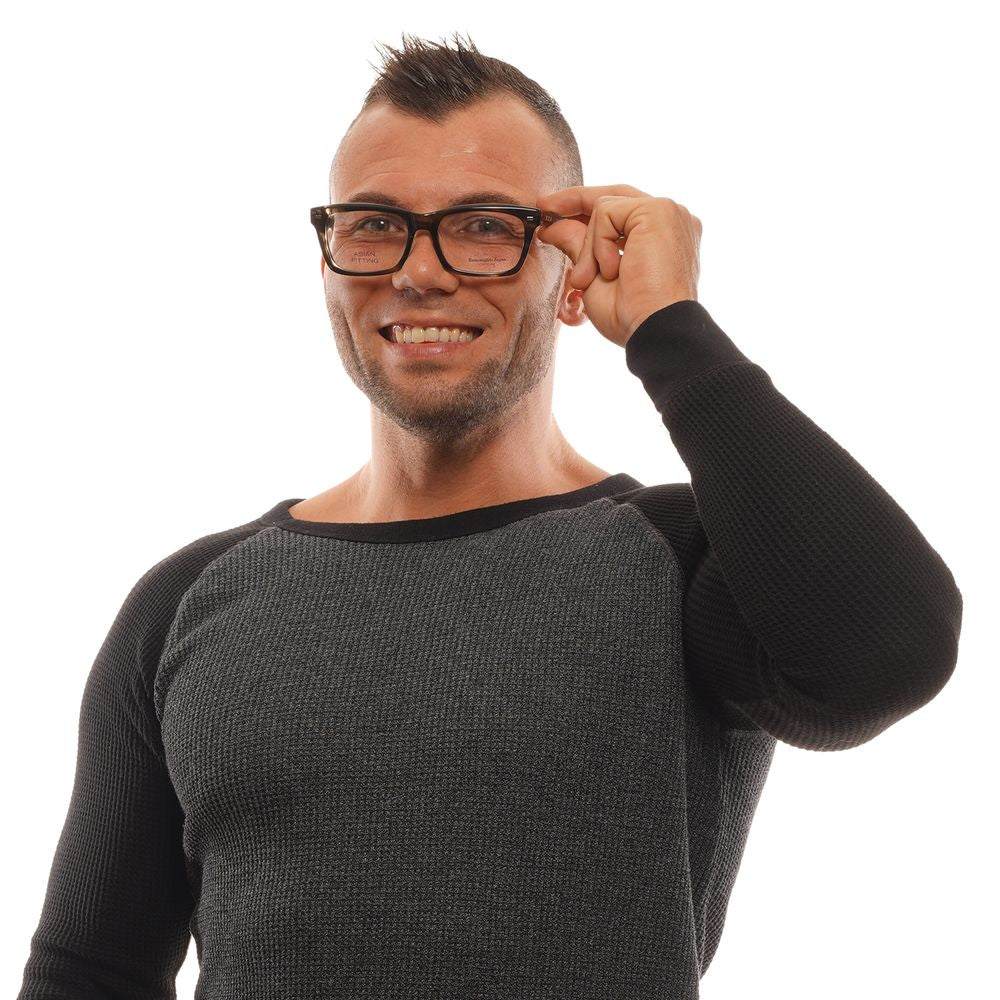 Lunettes Ermenegildo Zegna en acétate gris, bois et corne (Monture)