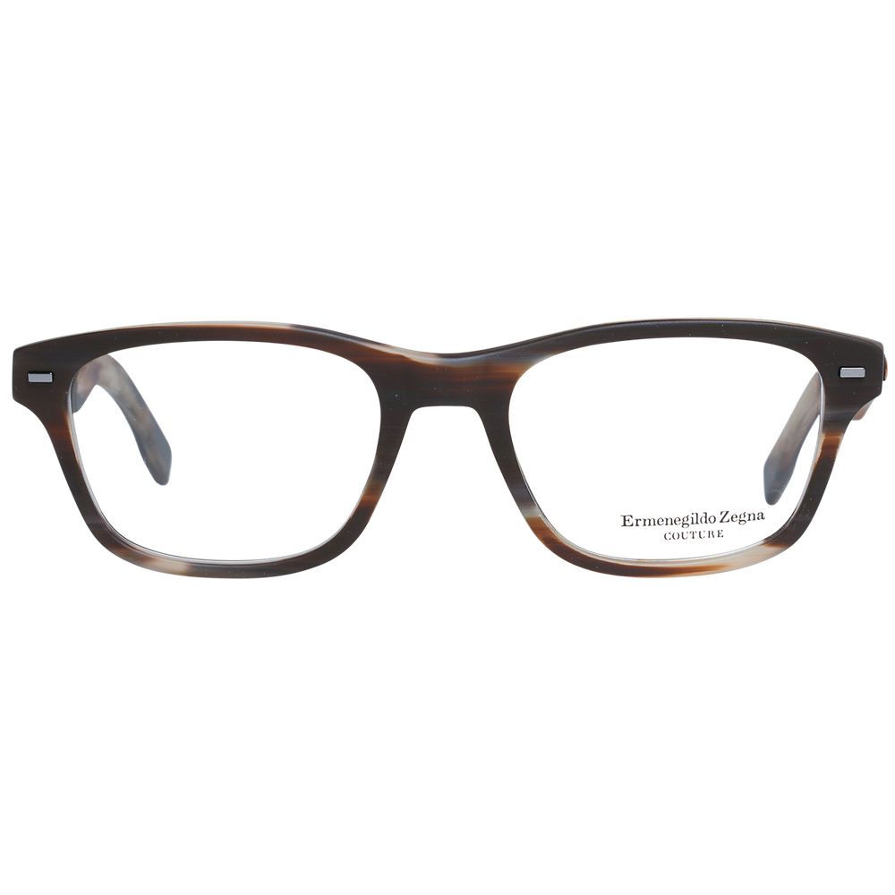 Monture de lunettes pour homme marron Ermenegildo Zegna