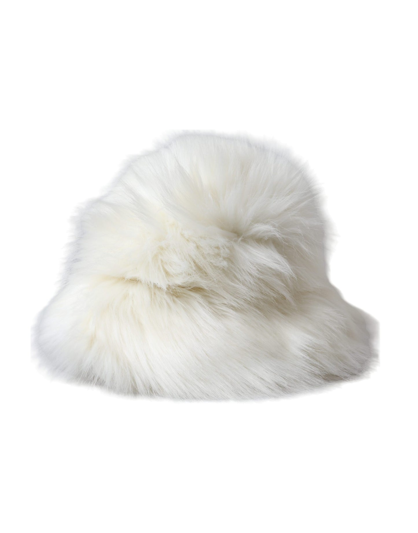 Dolce & Gabbana Witte Acryl Bont Dames Bucket Hat