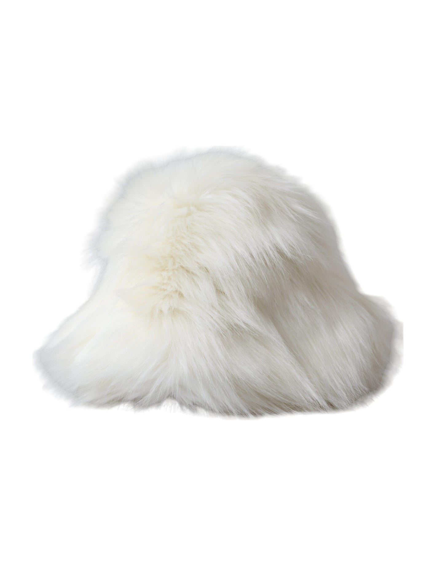 Dolce & Gabbana Witte Acryl Bont Dames Bucket Hat