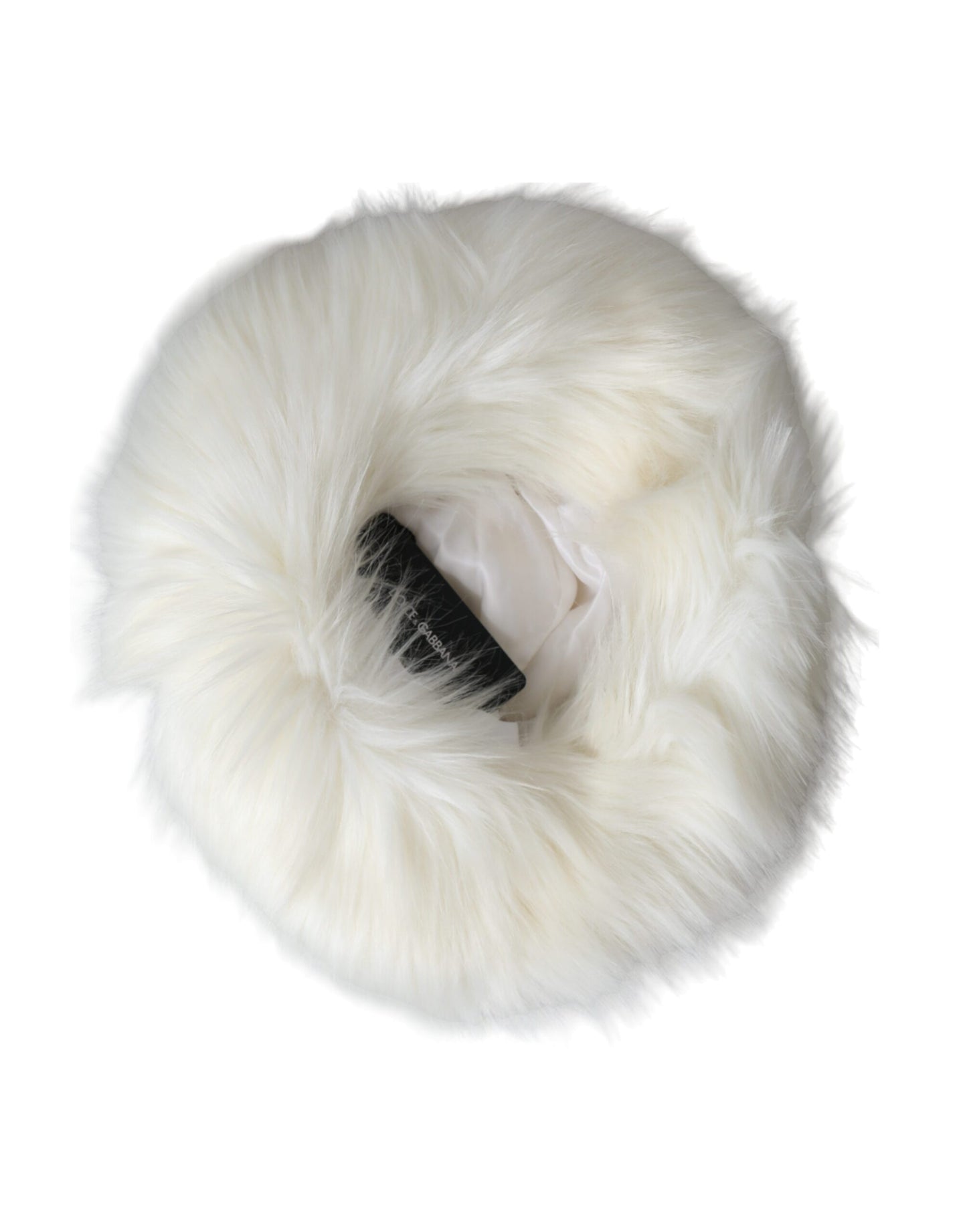 Dolce & Gabbana Witte Acryl Bont Dames Bucket Hat