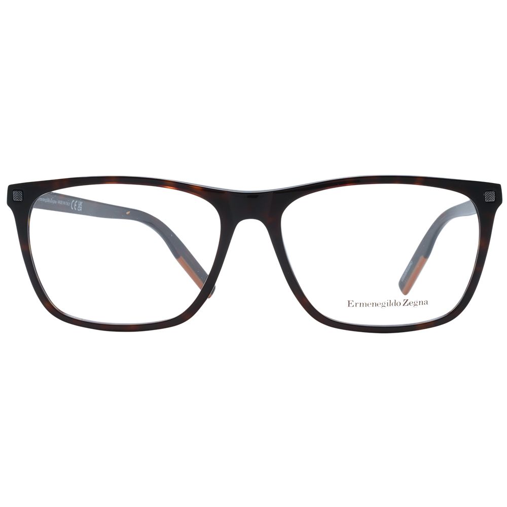 Monture de lunettes pour homme marron Ermenegildo Zegna