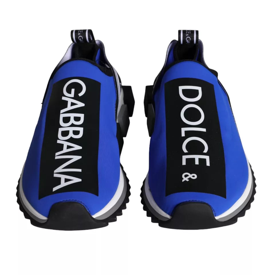 Sneakers basses Sorrento bleu avec logo Dolce & Gabbana