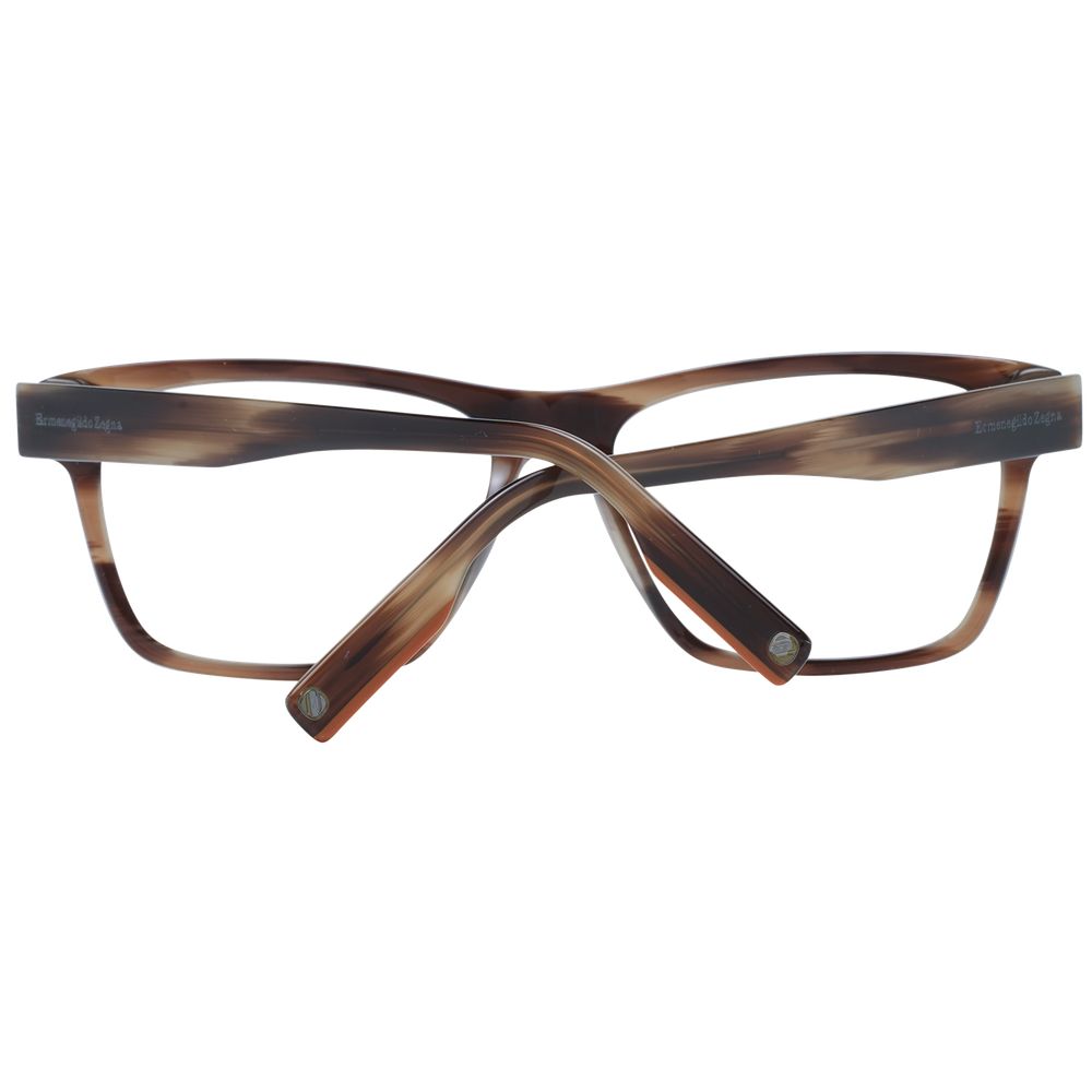 Monture de lunettes pour homme marron Ermenegildo Zegna