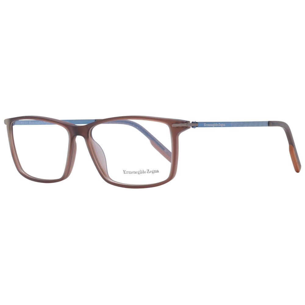 Monture de lunettes pour homme marron Ermenegildo Zegna
