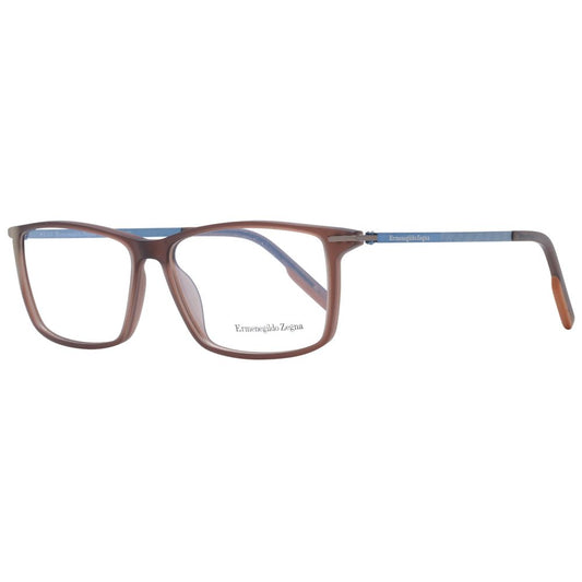 Monture de lunettes pour homme marron Ermenegildo Zegna