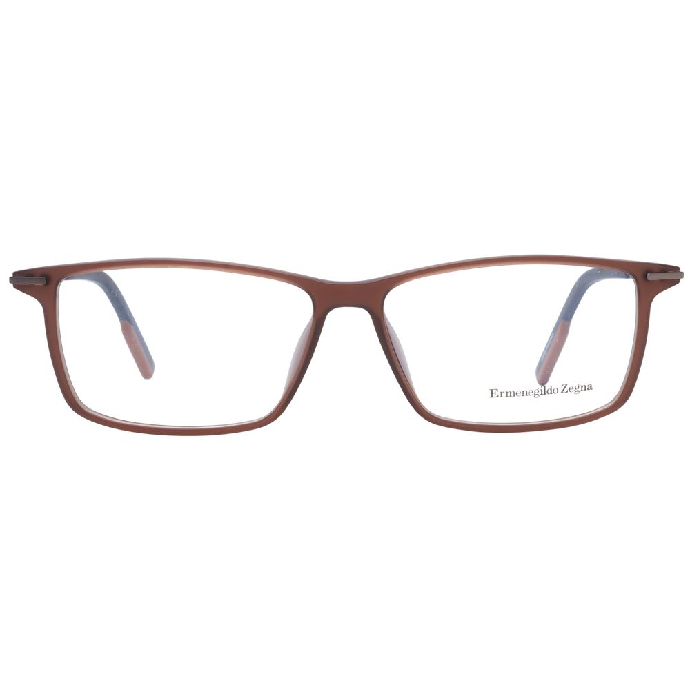Monture de lunettes pour homme marron Ermenegildo Zegna