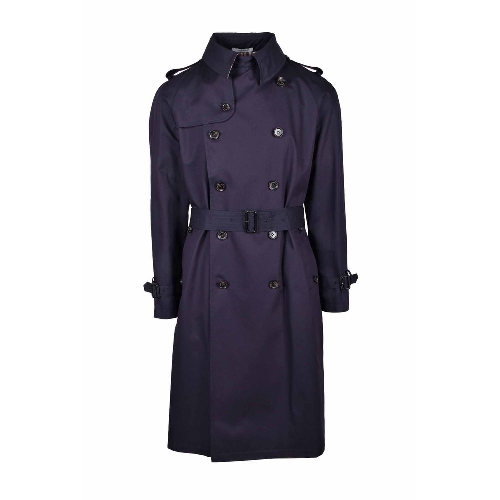 Manteau-pluie bleu en coton pour homme de la marque Aquascutum