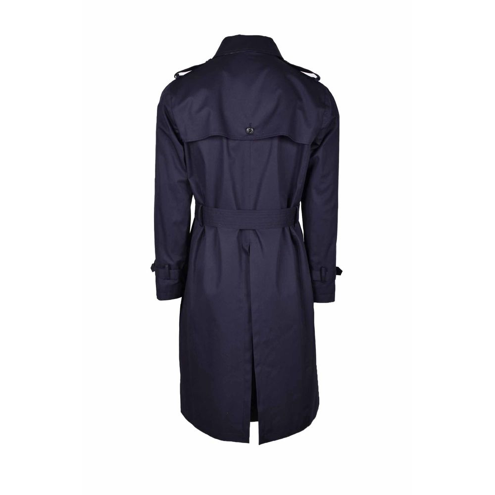 Manteau-pluie bleu en coton pour homme de la marque Aquascutum