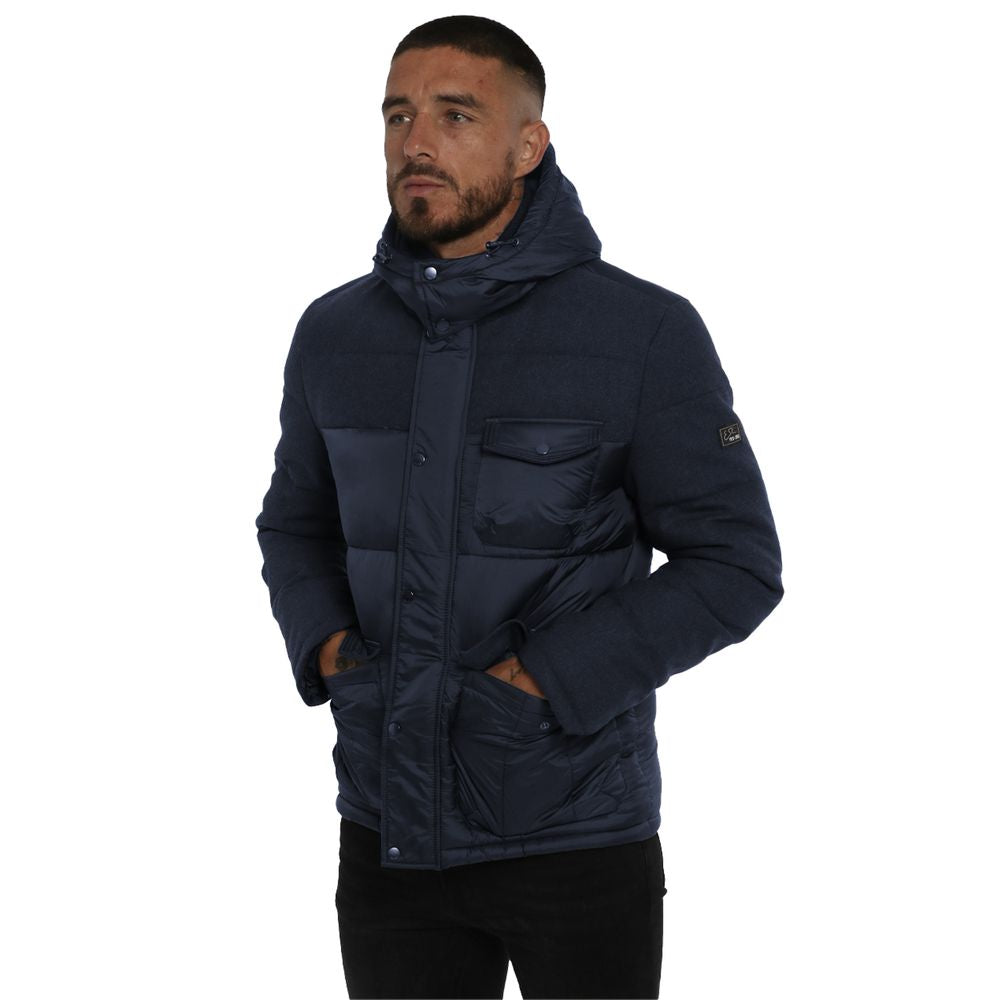 Oui, veste en laine pour homme, bleu Zee