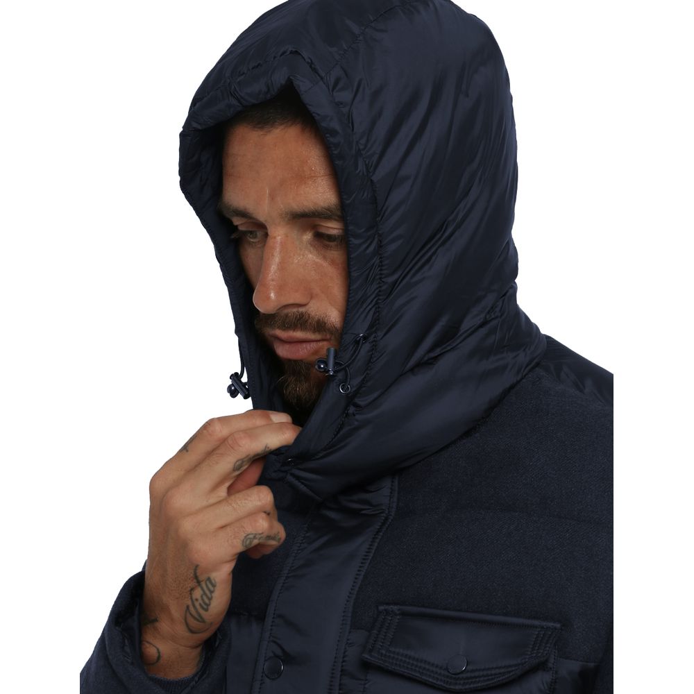 Oui, veste en laine pour homme, bleu Zee