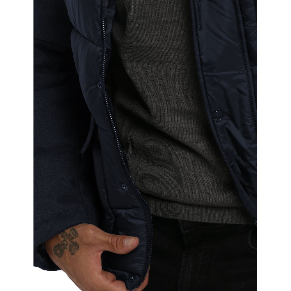 Oui, veste en laine pour homme, bleu Zee