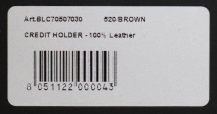 Portefeuille porte-cartes en cuir marron Billionaire Italian Couture