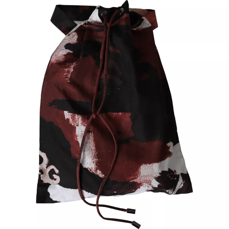 Short de bain multicolore à motif camouflage avec logo DG de Dolce & Gabbana.