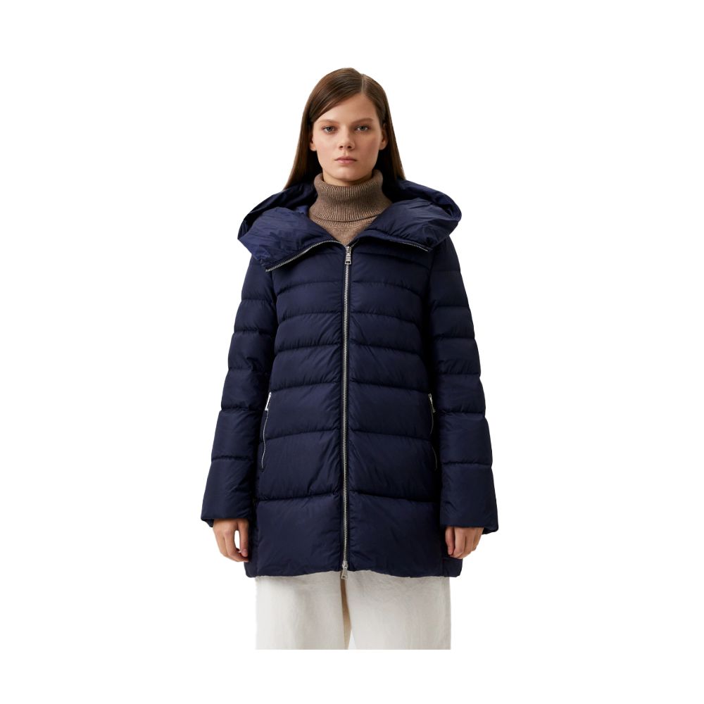 Ajouter une veste bleue en nylon pour femme