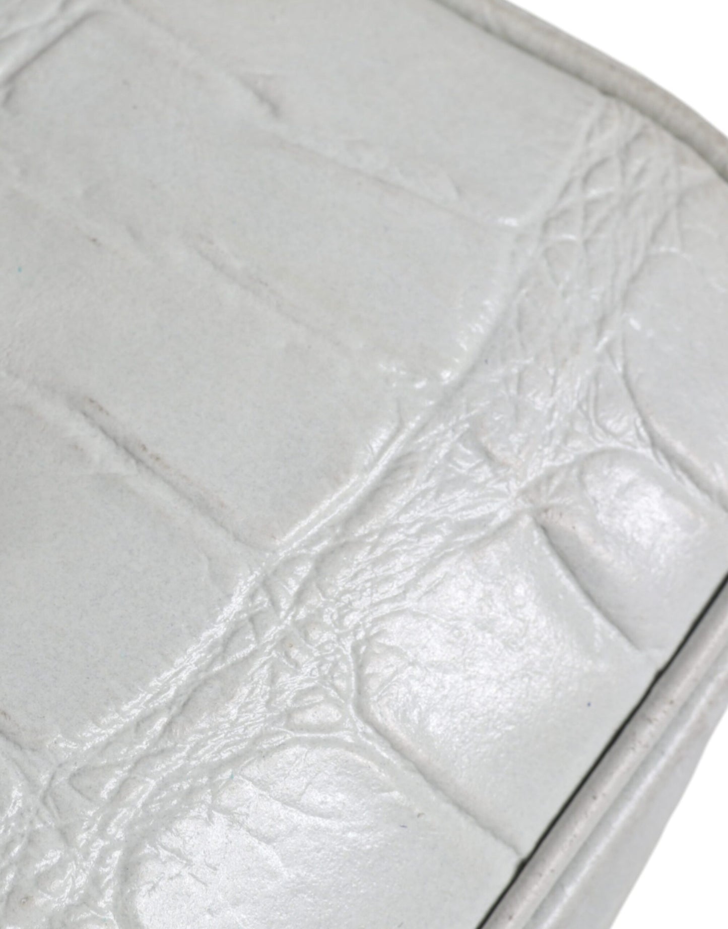 Aniye By Witte Croc Print Leren Crossbody Sling Bag
